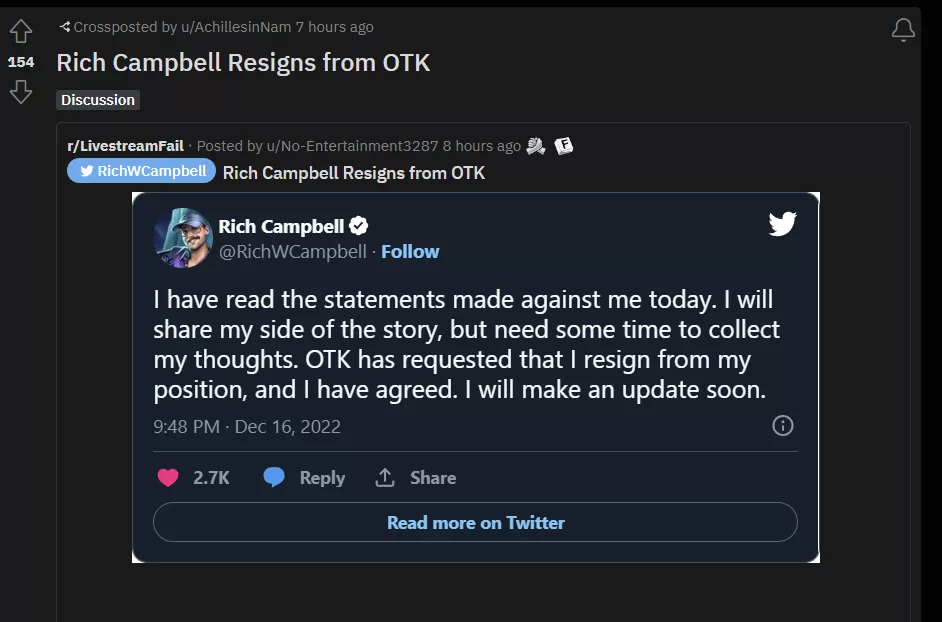 Campbell Accused Of Sexual Assault Allegations Lead To Otk Removal 